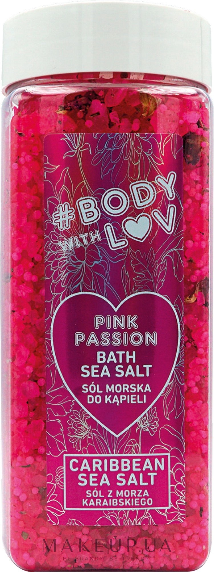 Соль для ванн "Розовая страсть" - New Anna Cosmetics Body With Luv Sea Salt For Bath Pink Passion — фото 500g