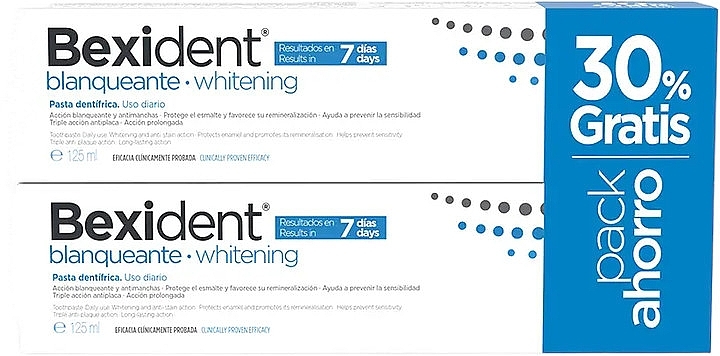 Набор - Isdin Bexident Whitening Toothpaste Duo Pack (toothpaste/2x125ml) — фото N1