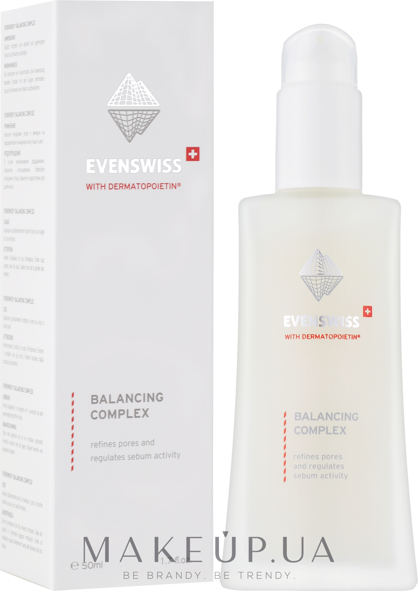 Балансирующая сыворотка для жирной кожи - Evenswiss Skin Defence Serum-Balancing Complex — фото 50ml