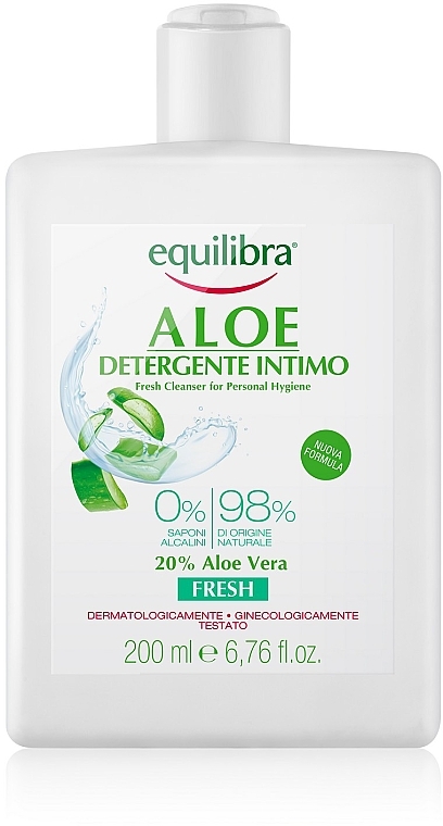 Освіжальний гель для інтимної гігієни - Equilibra Aloe Fresh Cleanser For Personal Hygiene — фото N3