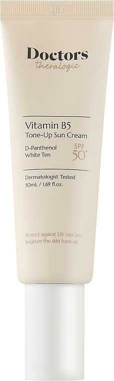 Солнцезащитный крем с осветляющим эффектом SPF 50+ - Doctors Vitamin B5 Tone-Up Sun Cream — фото N1