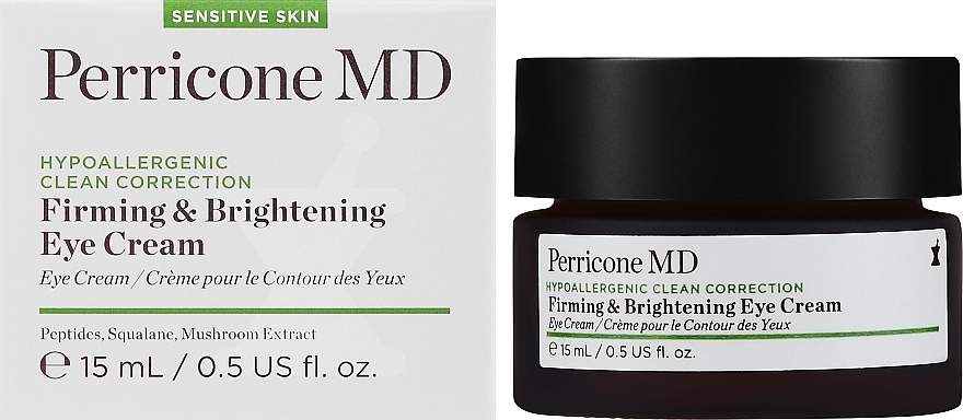 Укрепляющий и осветляющий крем для век - Perricone MD Hypoallergenic Clean Correction Firming & Brightening Eye Cream — фото N2