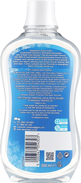 Ополаскиватель для полости рта - Aquafresh Extra Fresh & Minty — фото N2