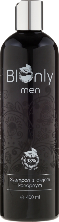 Шампунь для волос с конопляным маслом - BIOnly Men Shampoo — фото N2
