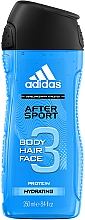 Парфумерія, косметика Adidas After Sport Hair & Body Shower - Гель для душу