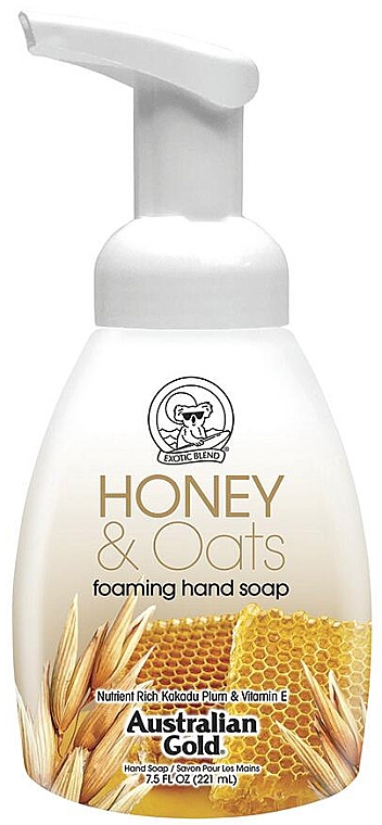 Мыло-пенка для рук "Мед и овес" - Australian Gold Foaming Hand Soap Honey and Oats — фото N1