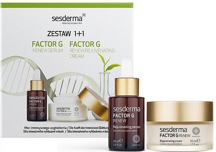 Набор - SesDerma Laboratories Factor G Renew (serum/30ml + cr/50ml) — фото N1