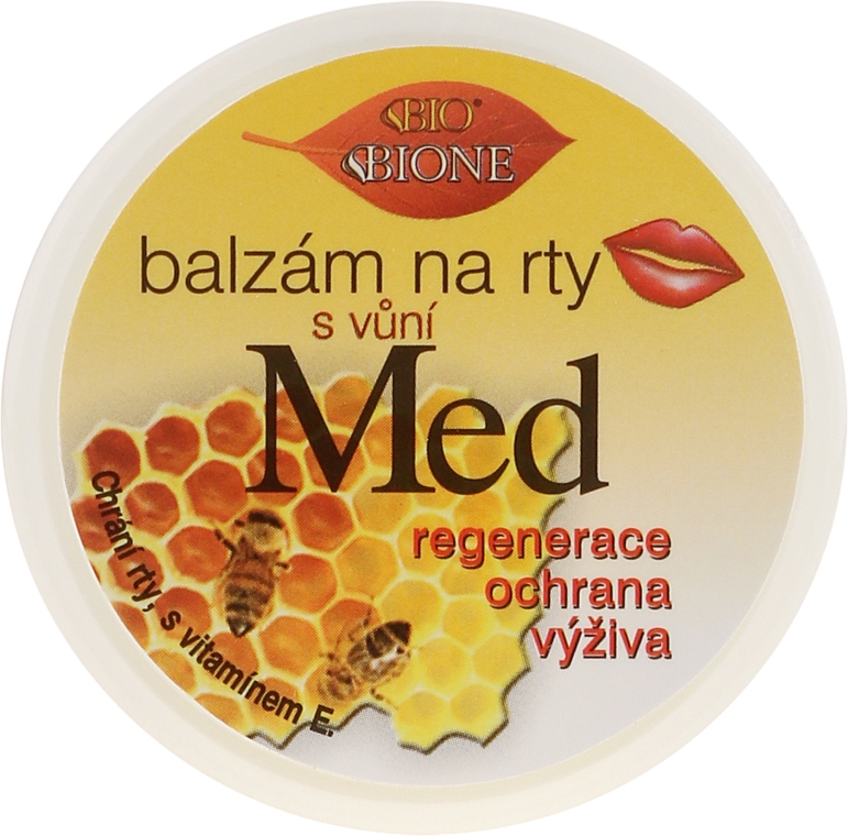 Бальзам для губ - Bione Cosmetics Honey + Q10 With Vitamin E and Bee Wax Lip Balm — фото N1