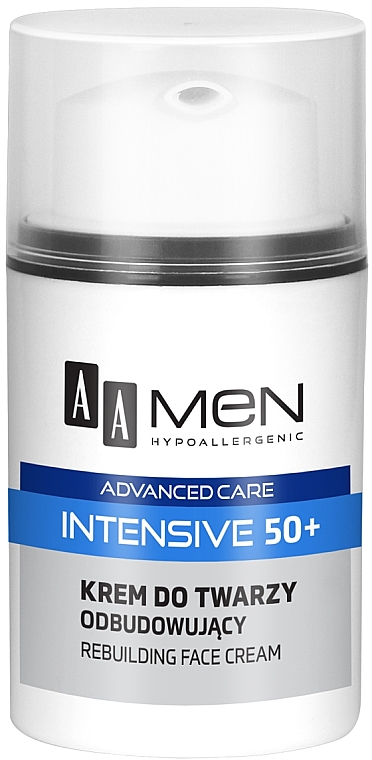 Крем для лица восстанавливающий - AA Men Advanced Care Intensive 50+ Face Cream Rebuilding — фото N2