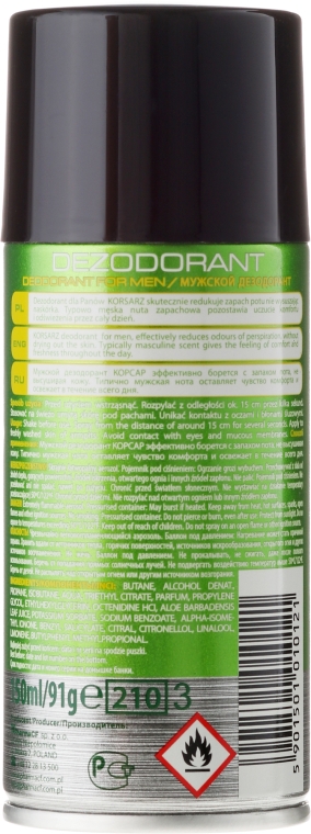 Дезодорант - Pharma CF Korsarz Fresh Deodorant — фото N2