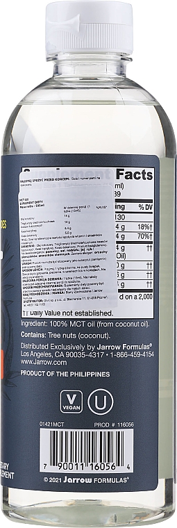 Харчові добавки - Jarrow Formulas MCT Oil — фото N2