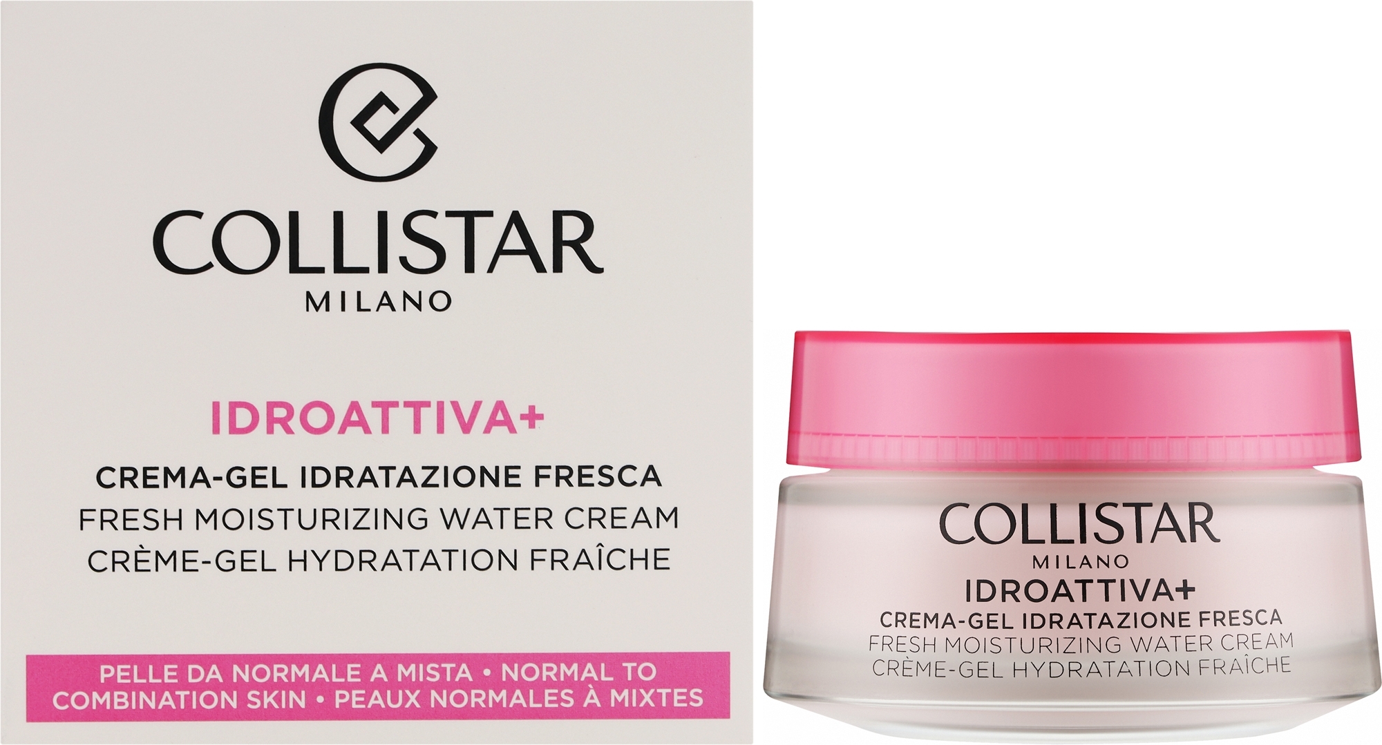 Гель-крем для нормальної та комбінованої шкіри - Collistar Idroattiva+ Fresh Moisturizing Water Cream — фото 50ml