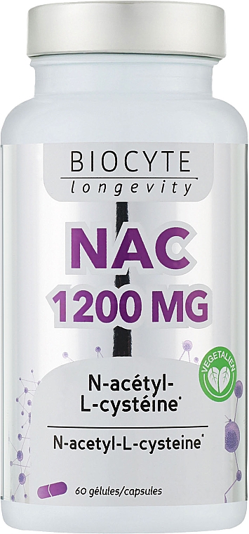 Biocytе N-ацетил-L-цистеин: Поддержка и антиоксиданты - Biocyte NAC 1200 mg — фото N1