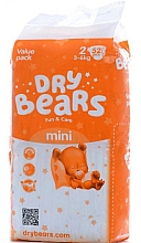 Парфумерія, косметика Підгузки Fun&Care, 2 Mini (3-6 кг), 52 шт. - Dry Bears