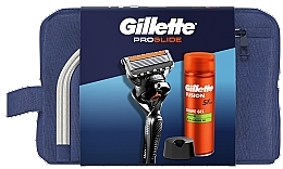 Набір - Gillete Proglide (sh/gel/200ml + razor/1pcs + blade/1pcs + bag + acc/1pc) — фото N2