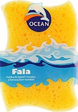 Парфумерія, косметика Губка масажна для купання "Fala", жовта - Ocean