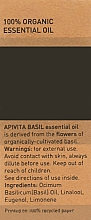 Ефірна олія "Базилік" - Apivita Essential Oil Basil — фото N3