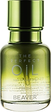 Масло для волос парфюмированное для восстановления секущихся кончиков - Beaver Professional Expert Hydro The Perfect Oil Hair Smoothing Fresh — фото N1