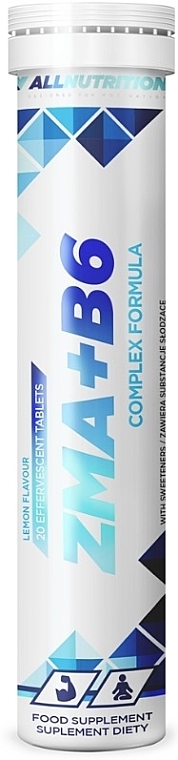 Шипучие таблетки "ZMA + B6" со вкусом лимона - Allnutrition ZMA + Vitamin B6  — фото N1