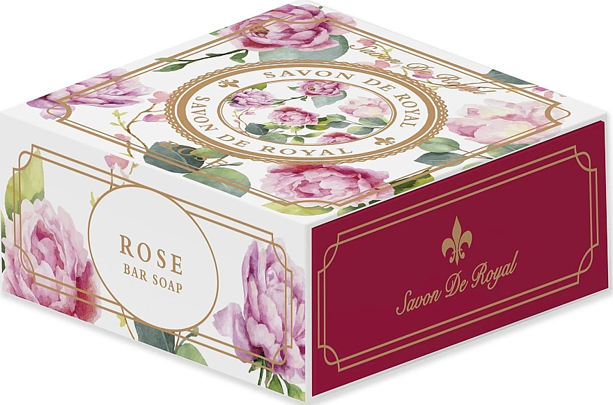 Туалетное мыло "Роза" - Savon De Royal Luxury Solid Soap Rose — фото N3