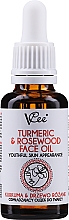 Парфумерія, косметика Олія для обличчя з куркумою й олією рожевої вишні - VCee Turmeric & Rosewood Face Oil Youthful Skin Appearance