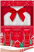 Парфумерія, косметика Набір - Grace Cole The Luxury Bathing Winter Wonderland Wild Fig & Cranberry Cosy Up (b/cr/50ml + h/cr/50ml + b/caviar/80g + acc/1pc)