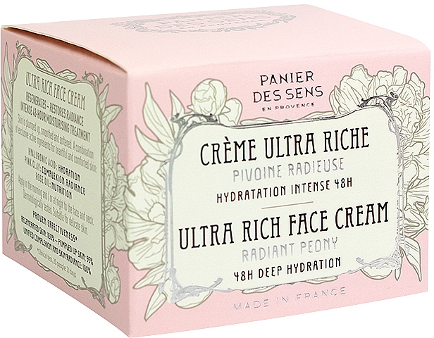 Насичений крем для обличчя - Panier des Sens Radiant Peony Ultra Rich Face Cream — фото N3