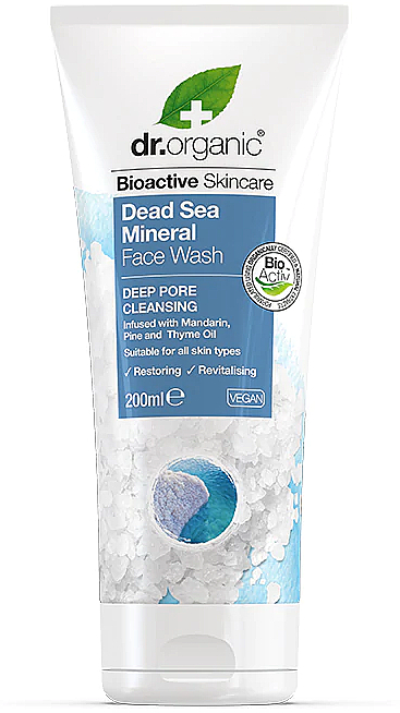 Гель для умывания с минералами Мертвого моря - Dr. Organic Bioactive Skincare Dead Sea Mineral Face Wash — фото N1