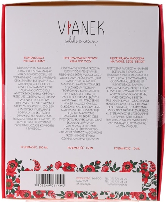 Набір - Vianek (micellar/water/150ml + cr/50ml + mask/10ml) — фото N2