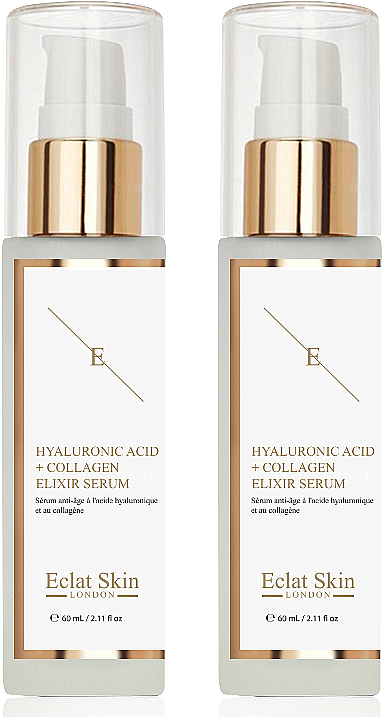 Набір - Eclat Skin London Hyaluronic Acid & Collagen (f/ser/2x60ml) — фото N1