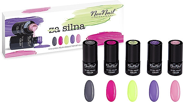 Набор - NeoNail Professional Silna Set (5 х nail/polish/3ml) — фото N7