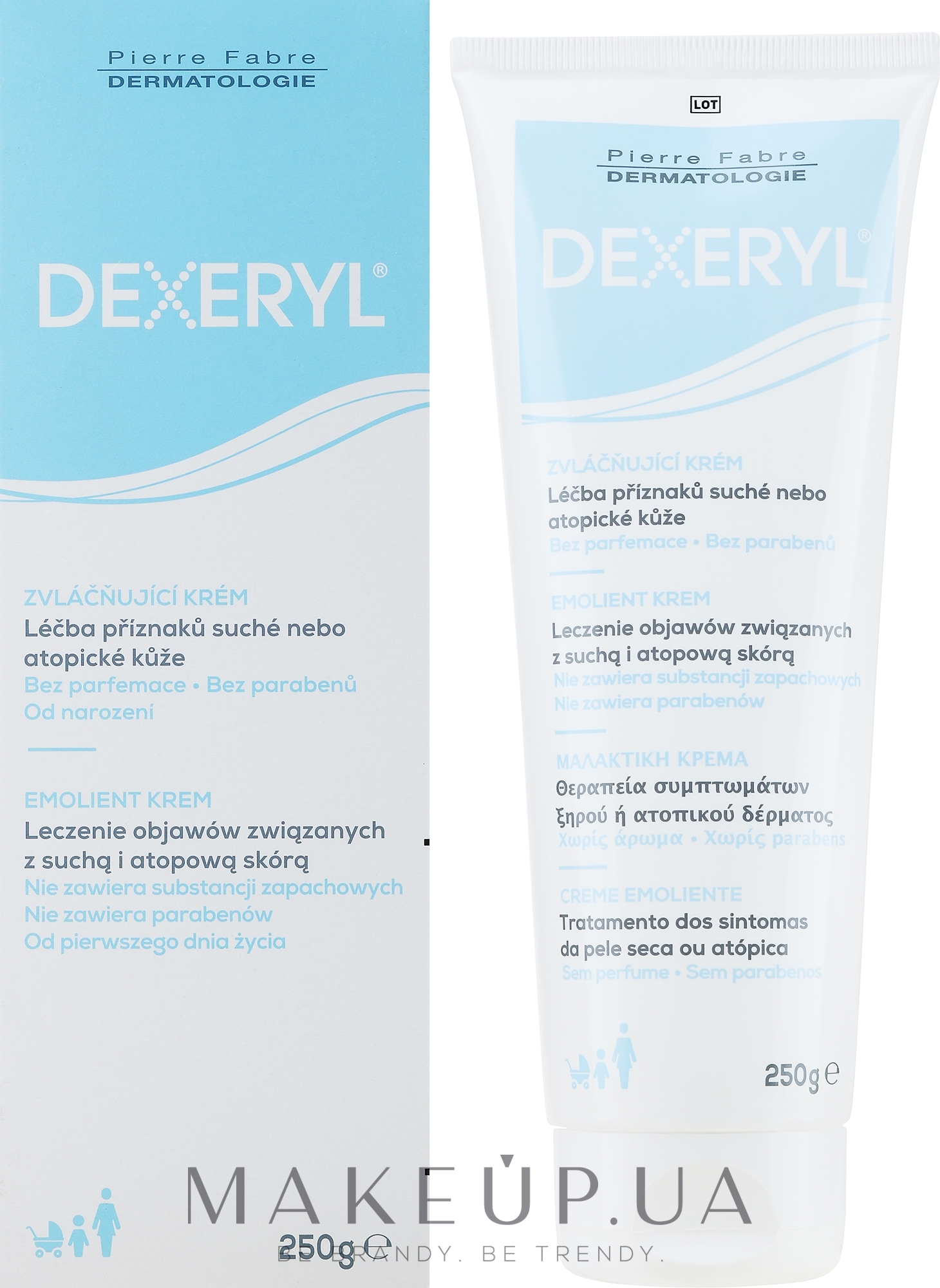 Крем для очень сухой и склонной к атопии кожи - Pierre Fabre Dermatologie Dexeryl Emollient Cream — фото 250g