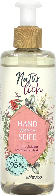 Жидкое мыло для рук с экстрактом плодов ежевики - Evita Naturlich Eco Liquid Soap — фото N1