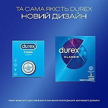 Презервативы латексные с силиконовой смазкой "Классические", 3 шт - Durex Classic Condoms — фото N4