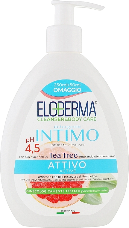 Крем-мило для інтимної гігієни "Active" - Eloderma — фото N1