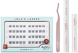 Духи, Парфюмерия, косметика Набор - Lola's Lashes Natural Classic Diy Lash Extensions Starter Set (bond/seal/2x3.5ml + remover/4ml + eyelashes/40pcs + applicator/1pcs)