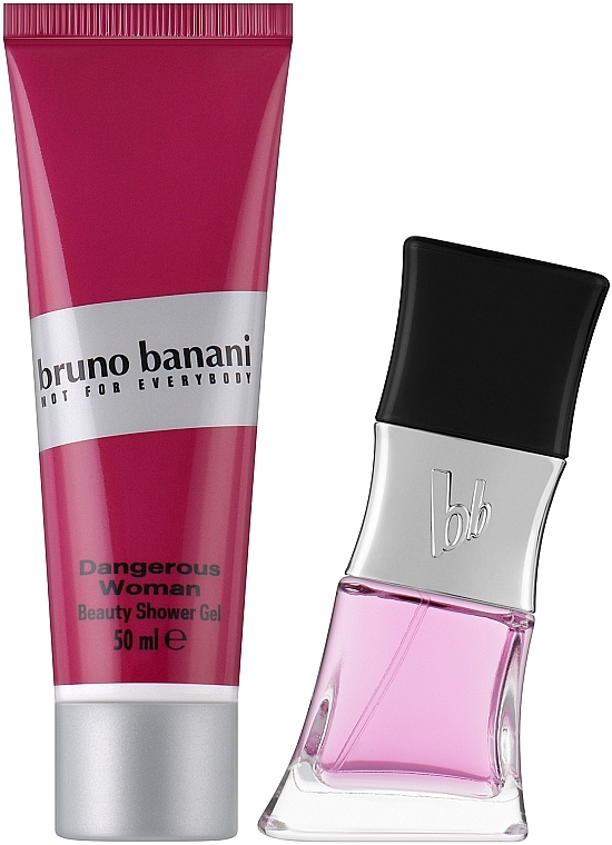 Bruno Banani Dangerous Woman - Набор (edt/30ml + sh/gel/50ml) — фото N2