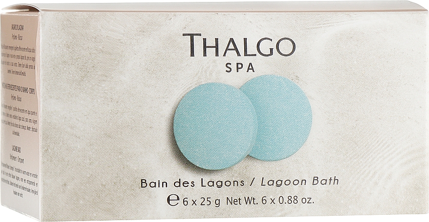 Шипучие таблетки для ванн "Воды лагуны" - Thalgo Lagoon Water Bath Pebbles — фото N1