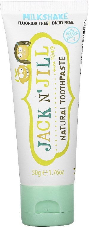 Дитяча зубна паста з календулою, молочний коктейль - Jack N' Jill Milkshake Natural Toothpaste — фото N1