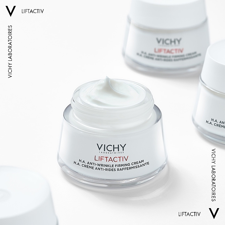 Розгладжувальний крем з гіалуроновою кислотою для корекції зморшок, для нормальної та комбінованої шкіри обличчя - Vichy Liftactiv H. A. — фото N11