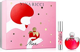 Духи, Парфюмерия, косметика Nina Ricci Nina - Набор (edt/50ml + lipstick/2.5g)