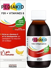 Сироп для подолання анемії і зняття втоми - Pediakid Fer + Vitamines B Sirop — фото N2