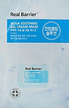 Охолоджувальна тканинна маска із заспокійливою дією - Real Barrier Aqua Soothing Gel Cream Mask — фото N1