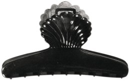 Затиск для волосся "Ракушка", 8 см, 2 шт, чорний - Titania — фото N2