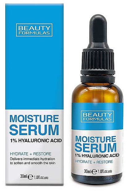 Зволожувальна сироватка з гіалуроновою кислотою - Beauty Formulas Moisture Hyaluronic Acid Serum — фото N1