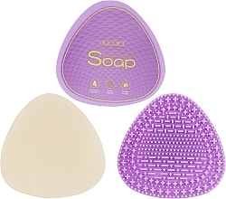 Набір для чищення пензлів - Docolor Makeup Brush Cleaner Box & Wet Cleaning Soap Box — фото N2