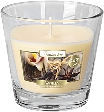 Ароматическая премиум-свеча в стакане "Ваниль" - Bispol Premium Line Scented Candle Vanilla — фото N1
