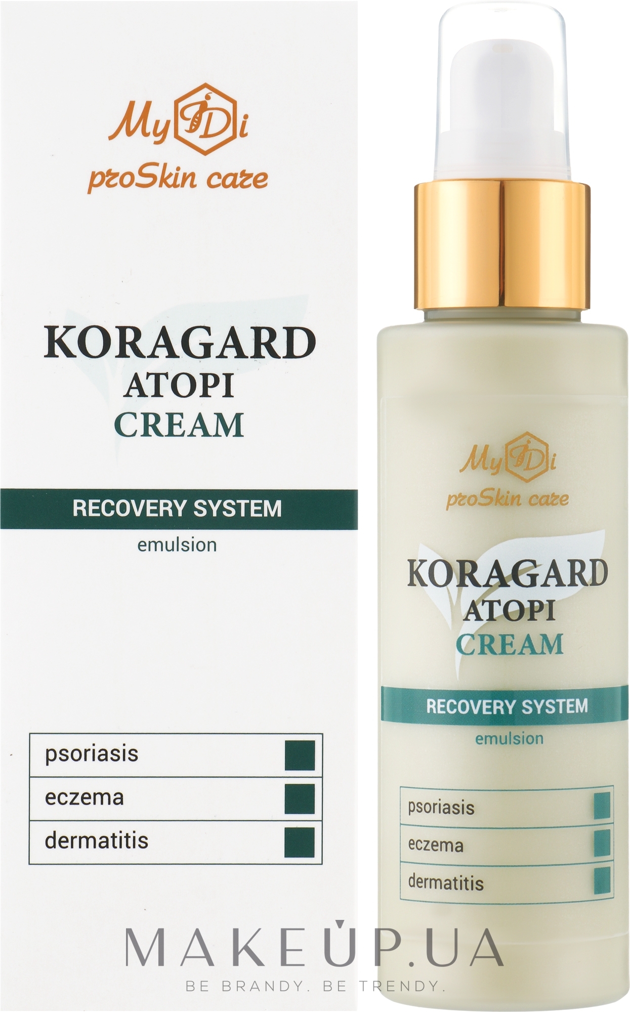 Крем для коррекции проявлений дерматита, псориаза и экземы - MyIDi Koragard Atopi Cream — фото 100ml