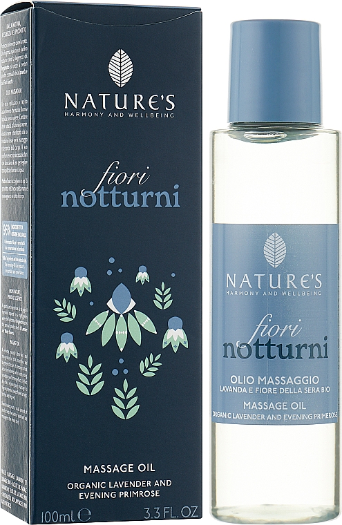 Масажна олія для тіла - Nature's Night Flowers massage Oil — фото N2