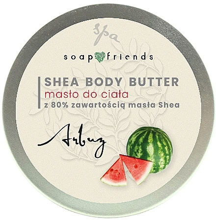 Масло для тіла з 80% маслом ши "Кавун" - Soap&Friends Watermelon Shea Body Butter — фото N1